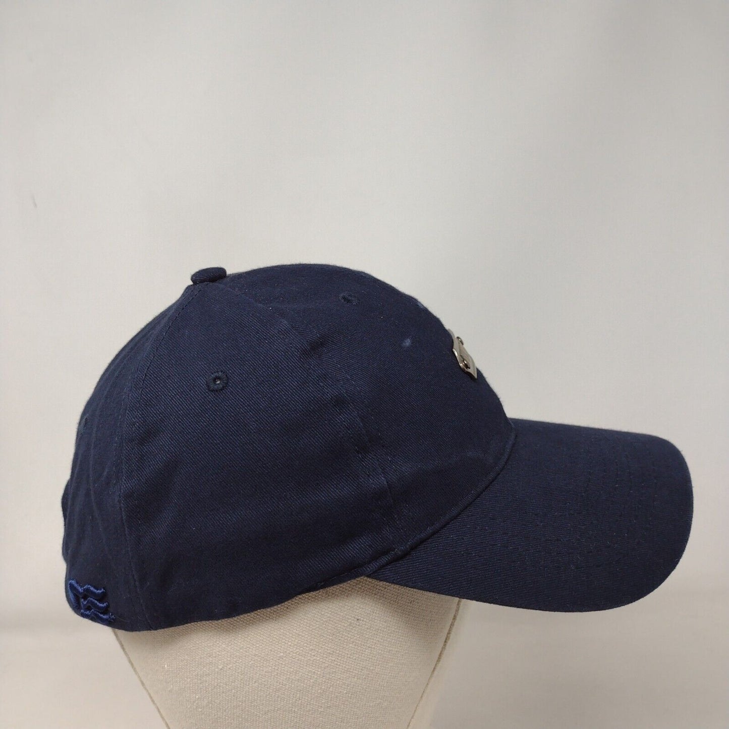 Panama Canal Slideback Hat Blue One Size Solid Adjustable 6 Panel