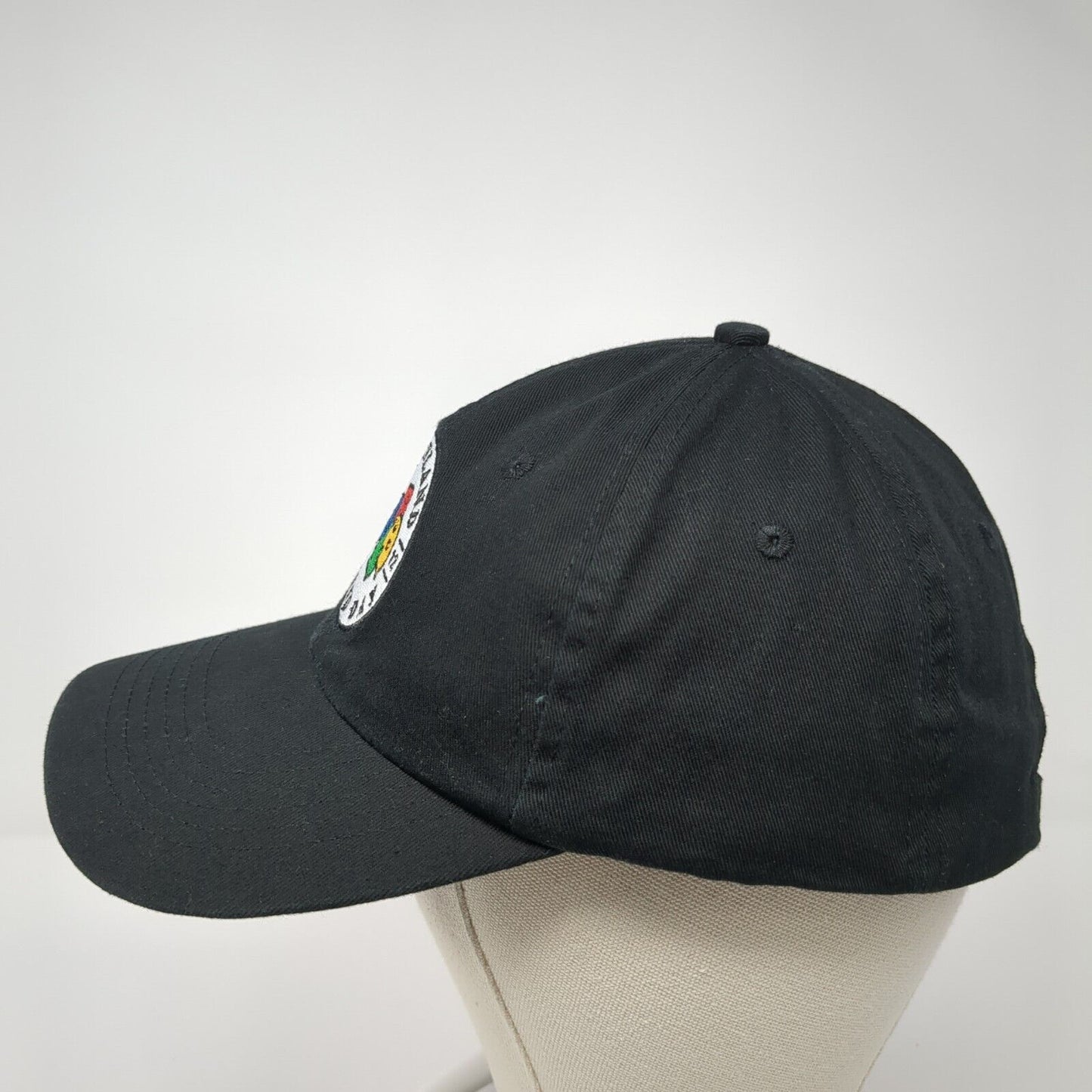 Hollyland Brand Day Slideback Hat Black One Size Adjustable Embroidered