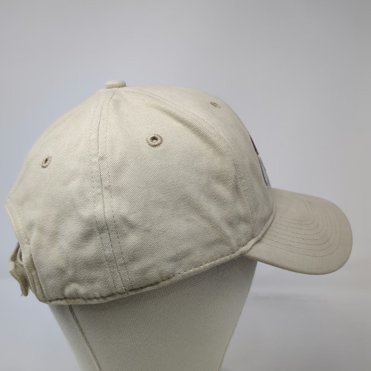 FLW Outdoors Fishing Hat Beige OSFM Baseball Cap American Flag Strapback Hook