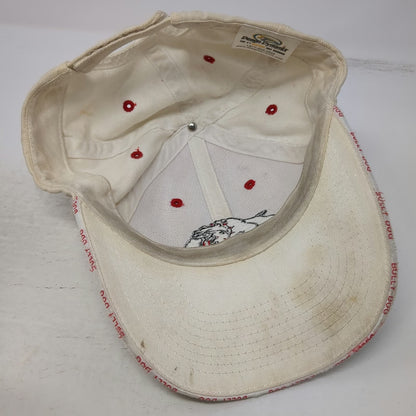 Design Dynamix Bully Dog Logo Baseball Cap Beige One Size Paint Splatter Hat