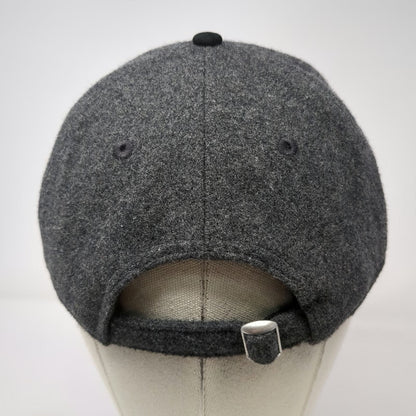 New Era Baseball Cap Gray Black One Size Wool Crown Embroidered CI Hat Slideback