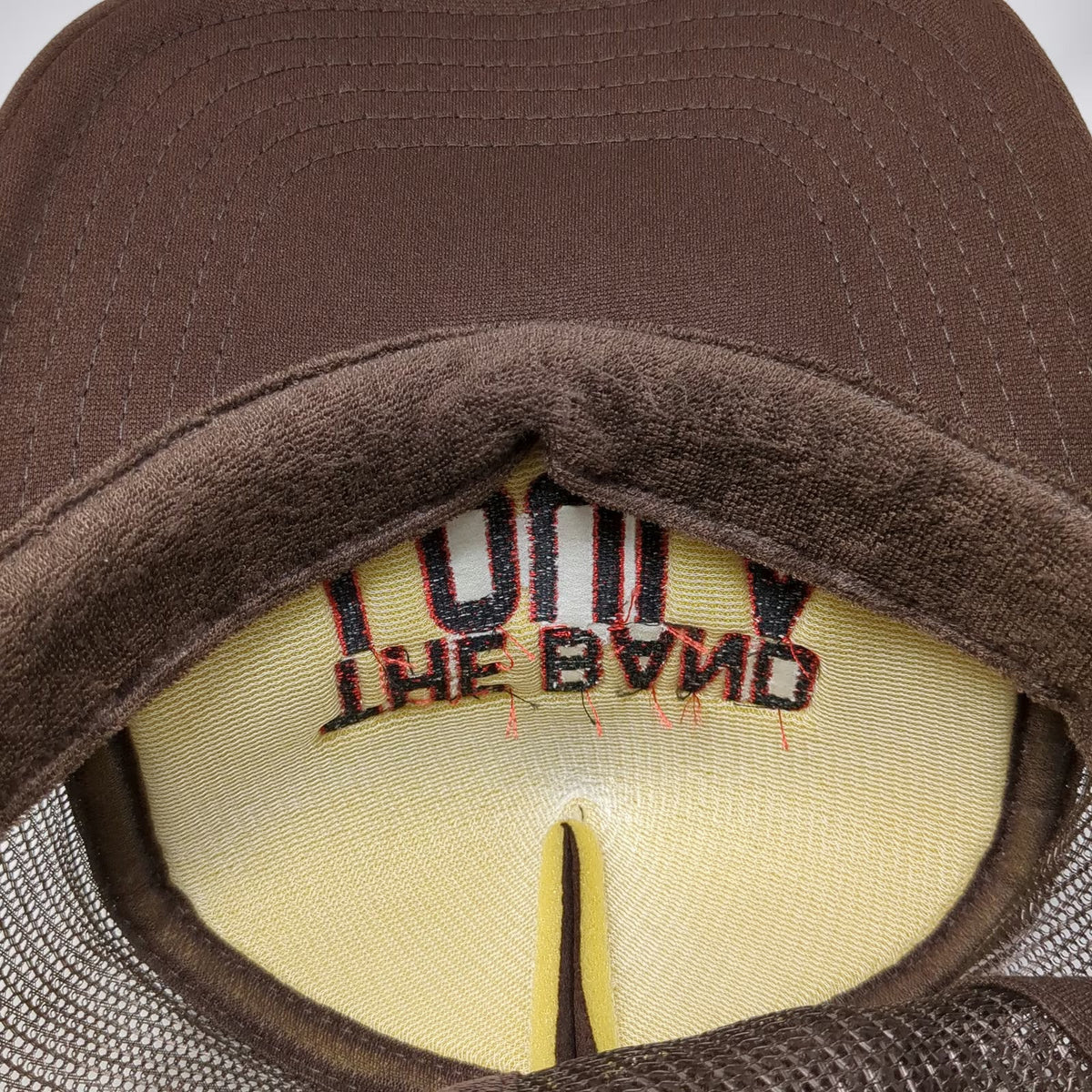 Otto Trucker Hat Brown One Size The Band Loula Red Scrambled Eggs Mesh Back