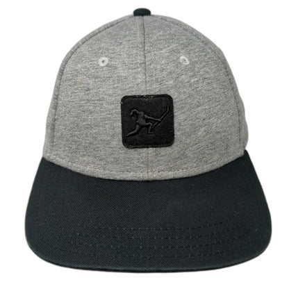 Beauty Status Snapback Gray Black Hat One Size Hockey Jersey Knit Flat Brim