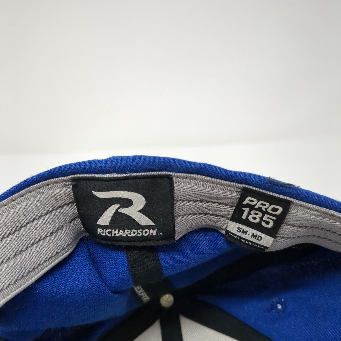 Pfister Fitted Hat Blue S/M Lightweight Embroidered Flexfit Pro185 Richardson