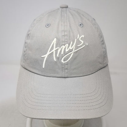 Port Authority Baseball Cap Gray One Size Amys Kitchen Logo Cotton Slideback Hat