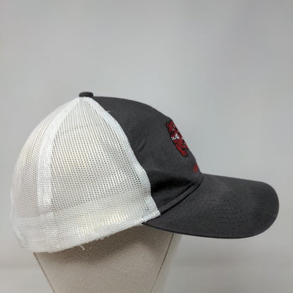 Mad Dog Snapback Trucker Hat Gray One Size Embroidered Mesh Back Cap America
