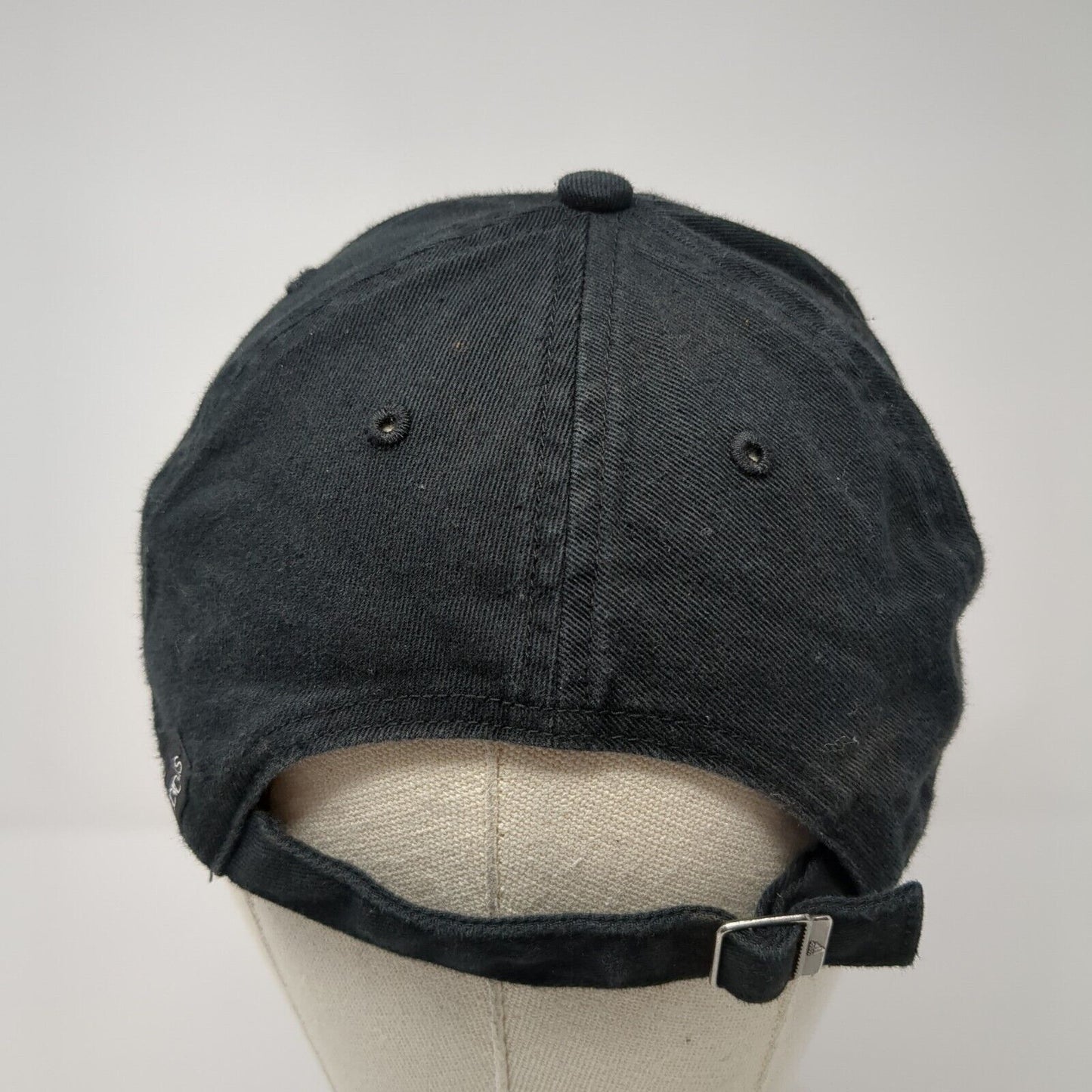 Adidas 3 Stripes Slideback Hat Black One Size Adjustable Embroidered