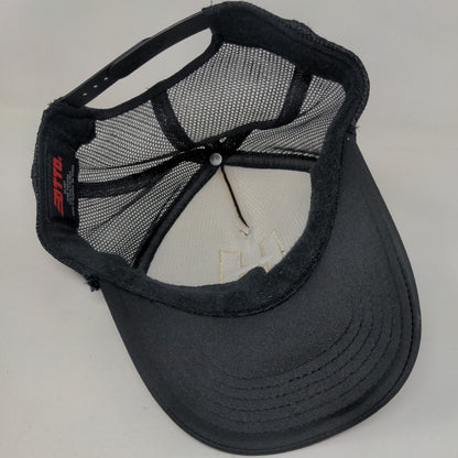 Letter H Snapback Mesh Back Trucker Hat Black OSFM Embroidered Otto