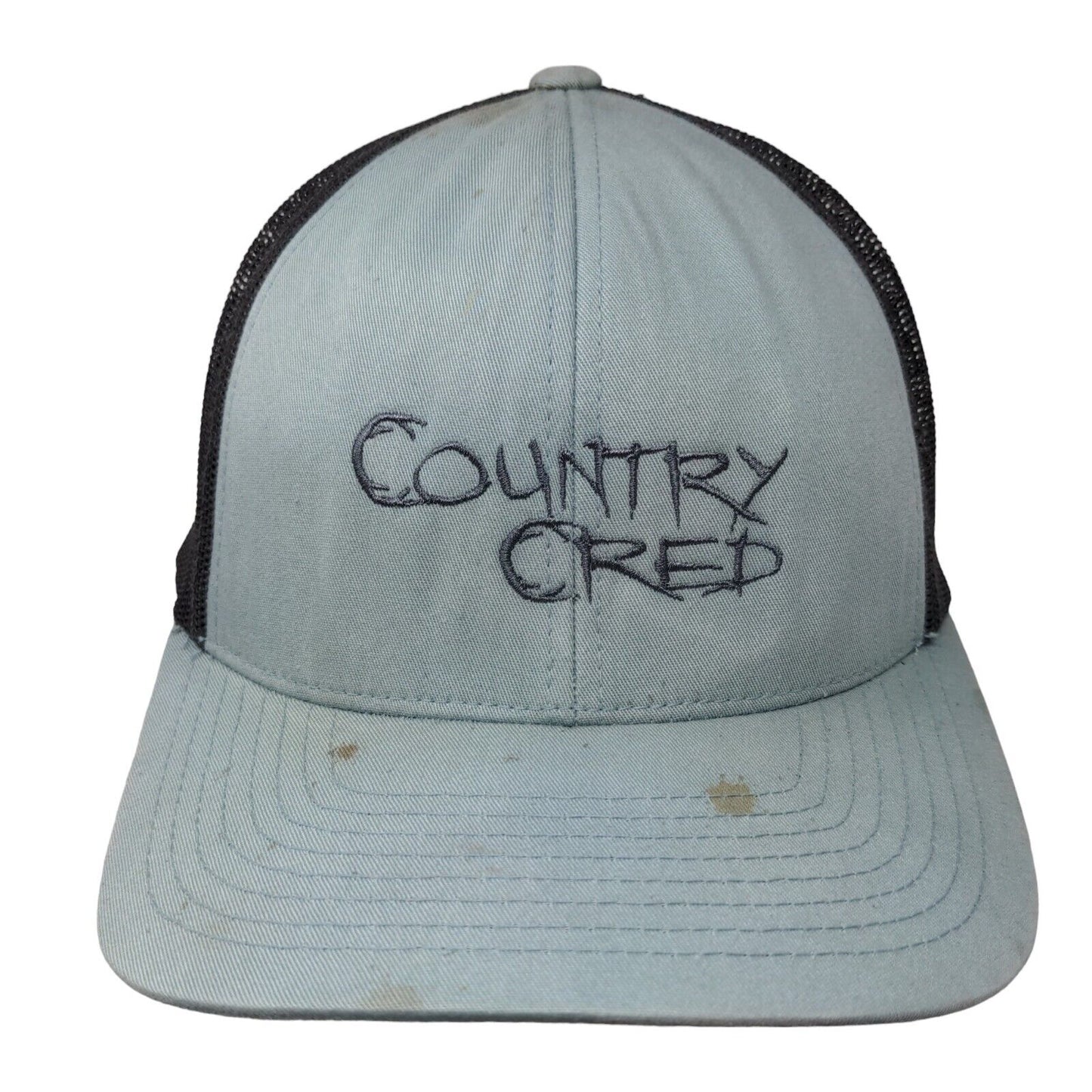 Country Cred Snapback Mesh Back Trucker Hat Multi One Size Colorblock