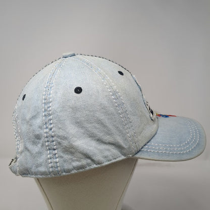 Volkswagen Blue Baseball Cap One Size Beetle Bug Denim Patch Slideback Hat Heart
