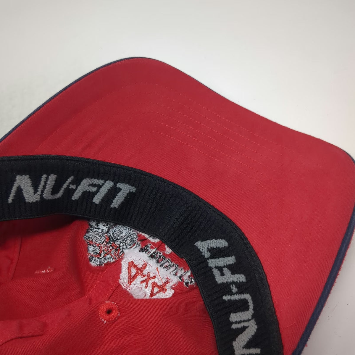 NU-FIT Baseball Cap Red M 4x4 Products Canada Off-Road Truck Graphic Hat Cotton