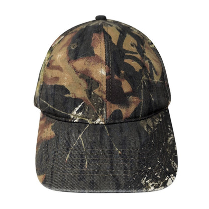 Outdoor Cap Strapback Hat Camo One Size Adjustable Mossy Oak 6 Panel