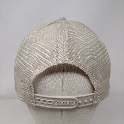 YRBK Snapback Trucker Hat Tan OSFA Adjustable Mesh Back 6 Panel Hit Wear