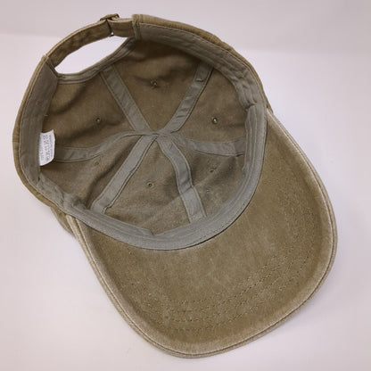 Nope Not Today Slideback Hat Tan One Size Adjustable Vented Holes 6 Panel Cotton