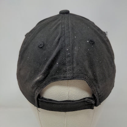 Quality Cuts Barber Shop Strapback Hat Black One Size Adjustable 6 Panel George