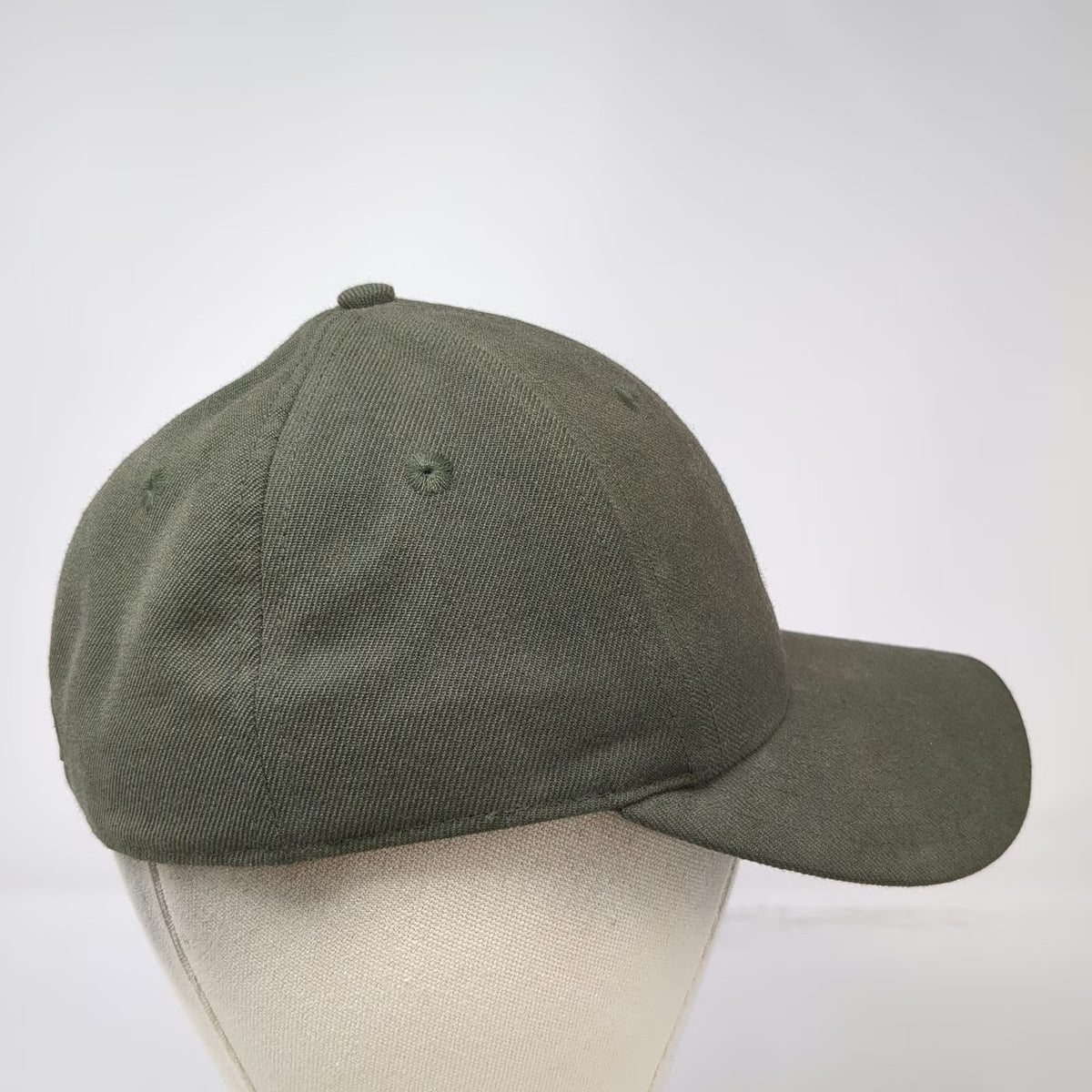 Nike Baseball Cap Green 6 7/8 Fitted Wool Blend Swoosh Logo Hat Vintage Red Tag
