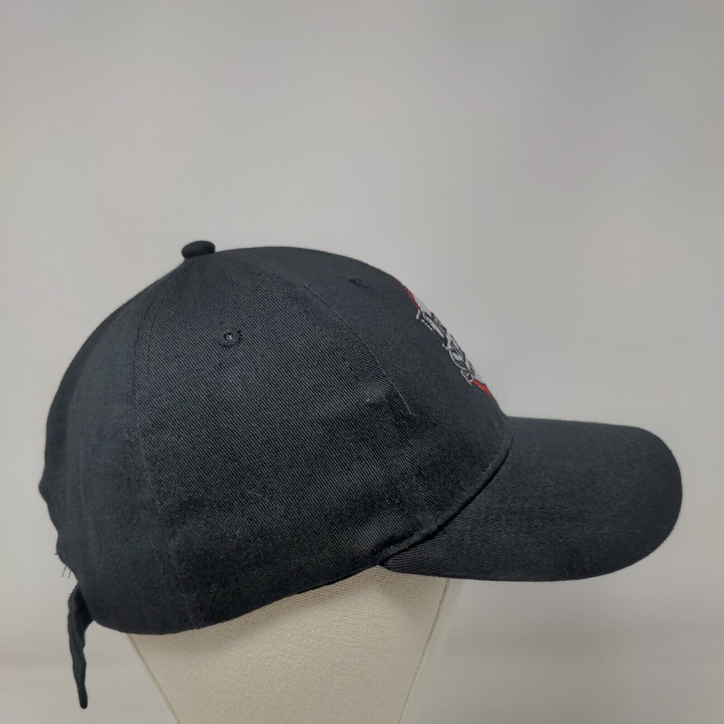 Demon Slayer Kimetsu No Yaiba Slideback Hat Black One Size Embroidered