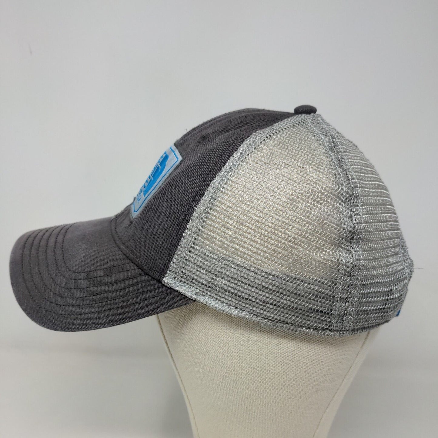 The North Face Men's Snapback Mesh Back Hat Gray Adjustable Patch Logo