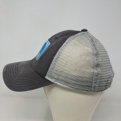 The North Face Men's Snapback Mesh Back Hat Gray Adjustable Patch Logo
