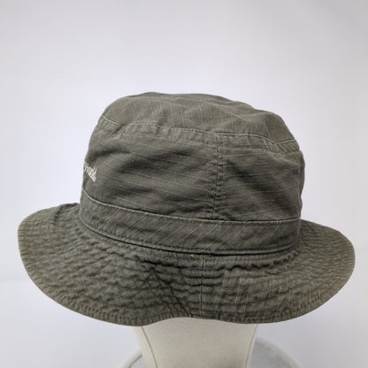 Walt Disney World Mickey Bucket Hat Brown OS Embroidered Lined Floral Print