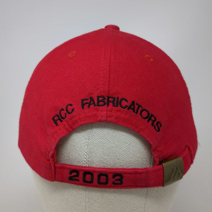 Mohr's Baseball Cap Red One Size RCC Railroad Construction Fabricators 2003 Hat