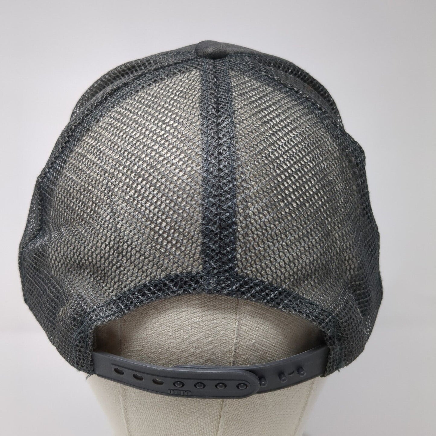 Race Day Snapback Trucker Hat Gray One Size Adjustable Mesh Back 6 Panel Otto