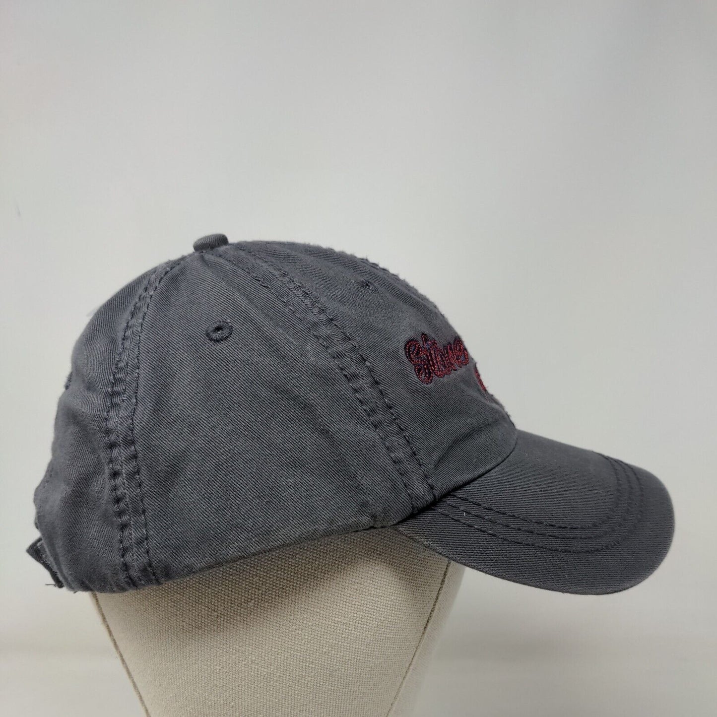 Stone Mountain Park Atlanta GA Strapback Hat Gray OSFM Embroidered