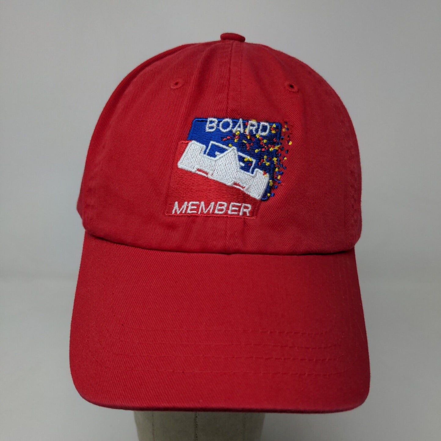 Indy 500 Festival Men's Slideback Hat Red Embroidered Board Member Logo