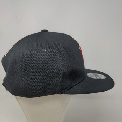 New Era Men's Strapback Hat Black Adjustable Embroidered Boston Red Sox Logo