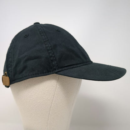 Goodfellow & Co Baseball Cap Black One Size Leather Strap Slideback Blank Hat