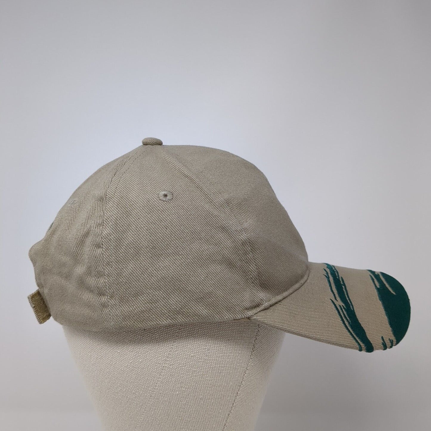 Mount Carmel Safaris Strapback Hat Tan One Size Adjustable Embroidered