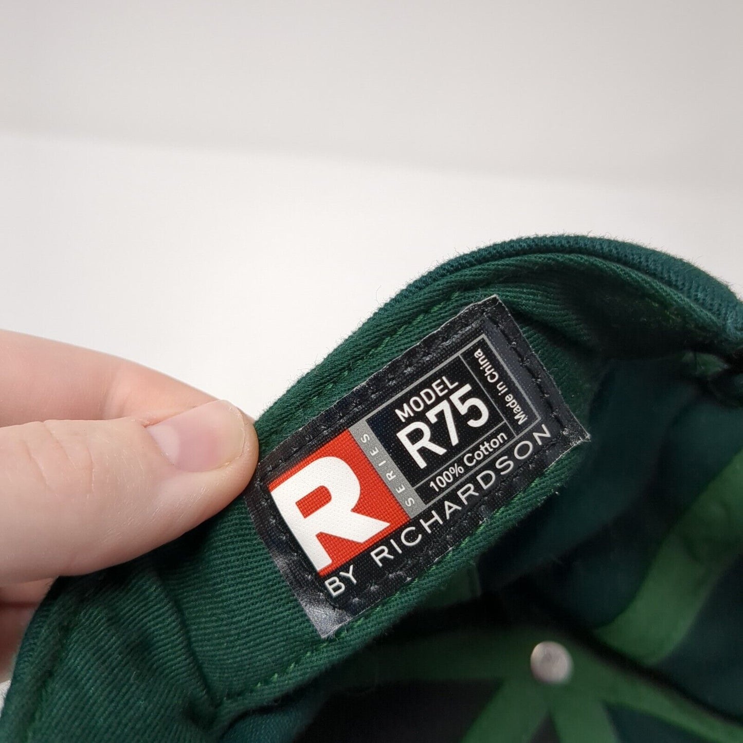 Owner Patch Strapback Hat Green One Size Solid Adjustable Richardson