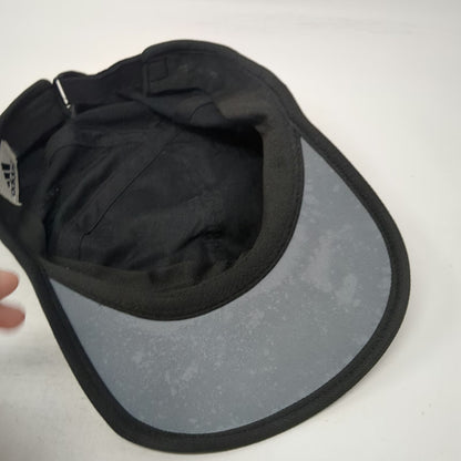Adidas Baseball Cap Black One Size Mesh Side Panels Performance Strapback Hat