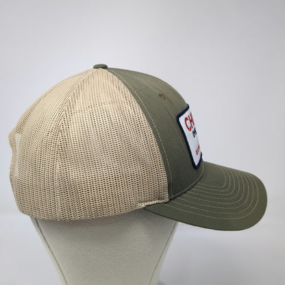 Richardson Trucker Hat Green One Size Chick's Oyster Bar VA Beach Snapback