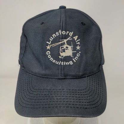 Lunsford Air Consulting Inc. Snapback Hat Blue One Size Embroidered 6 Panel