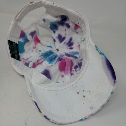 KB Ethos Ponytail Caps Multicolor One Size Splatter Paint Distressed Cotton