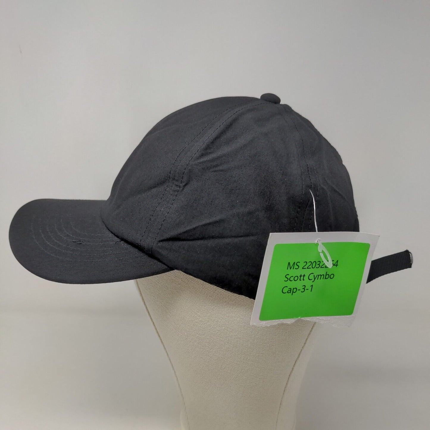 Getaway Men's Slideback Hat Black Adjustable Blank W/Tags Spell Out