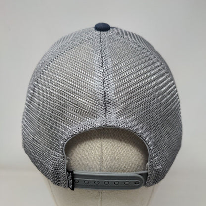 Tradition Snapback Mesh Back Trucker Hat Blue One Size Colorblock