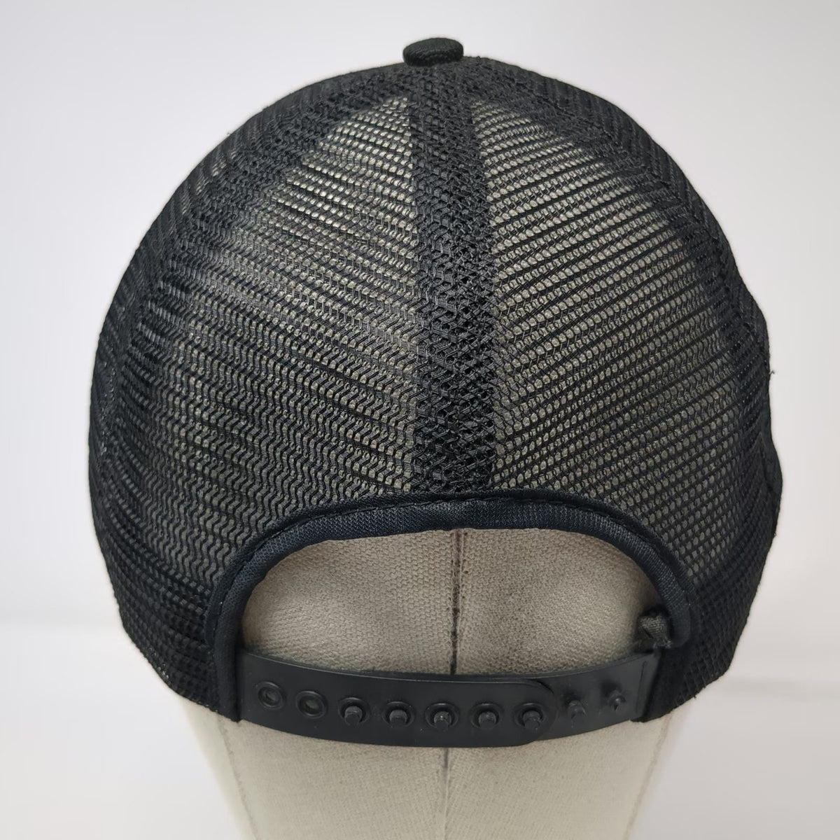 Trucker Hat Black One Size Good By Sucker Laughlin NV Mesh Back Made USA Vintage