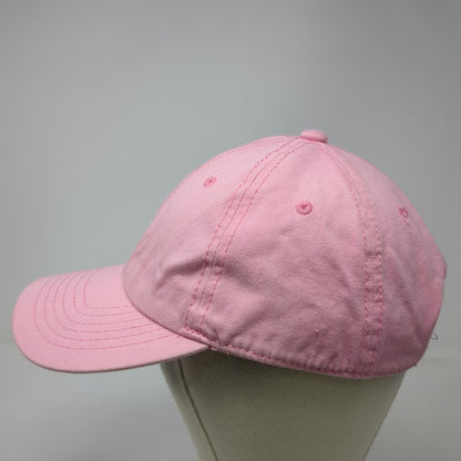 Ralph Lauren Baseball Cap Pink Vintage USA Made Cotton Pony Logo Strapback Hat