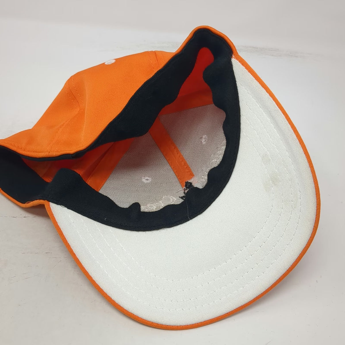 Pukka Falcon Crest Golf Club Baseball Cap Orange White Black M Stretch Fit Hat
