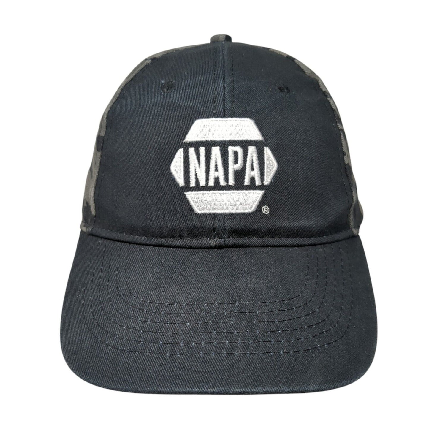 NAPA Auto Parts Strapback Hat Camouflage One Size Embroidered 6 Panel
