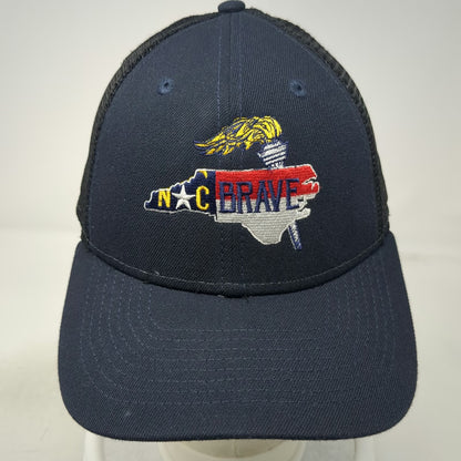 New Era Trucker Hat Blue One Size NC Brave Special Olympics Torch Run Mesh Cap
