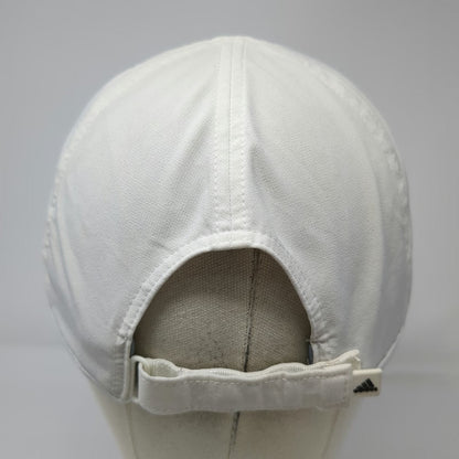 Adidas Baseball Cap White One Size Adizero Mesh Vented Strapback Running Hat
