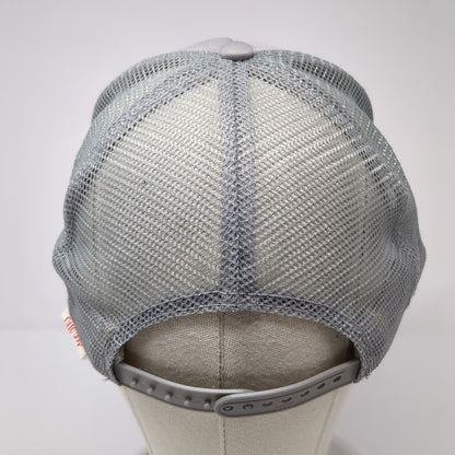 Vartan Snapback Mesh Back Rope Trucker Hat Gray One Size Solid Otto