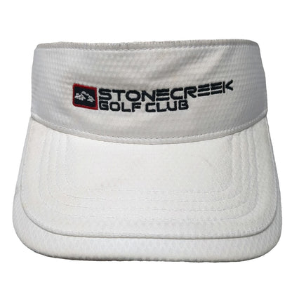 Ahead Stonecreek Golf Club Visor White One Size Slideback Performance Hat