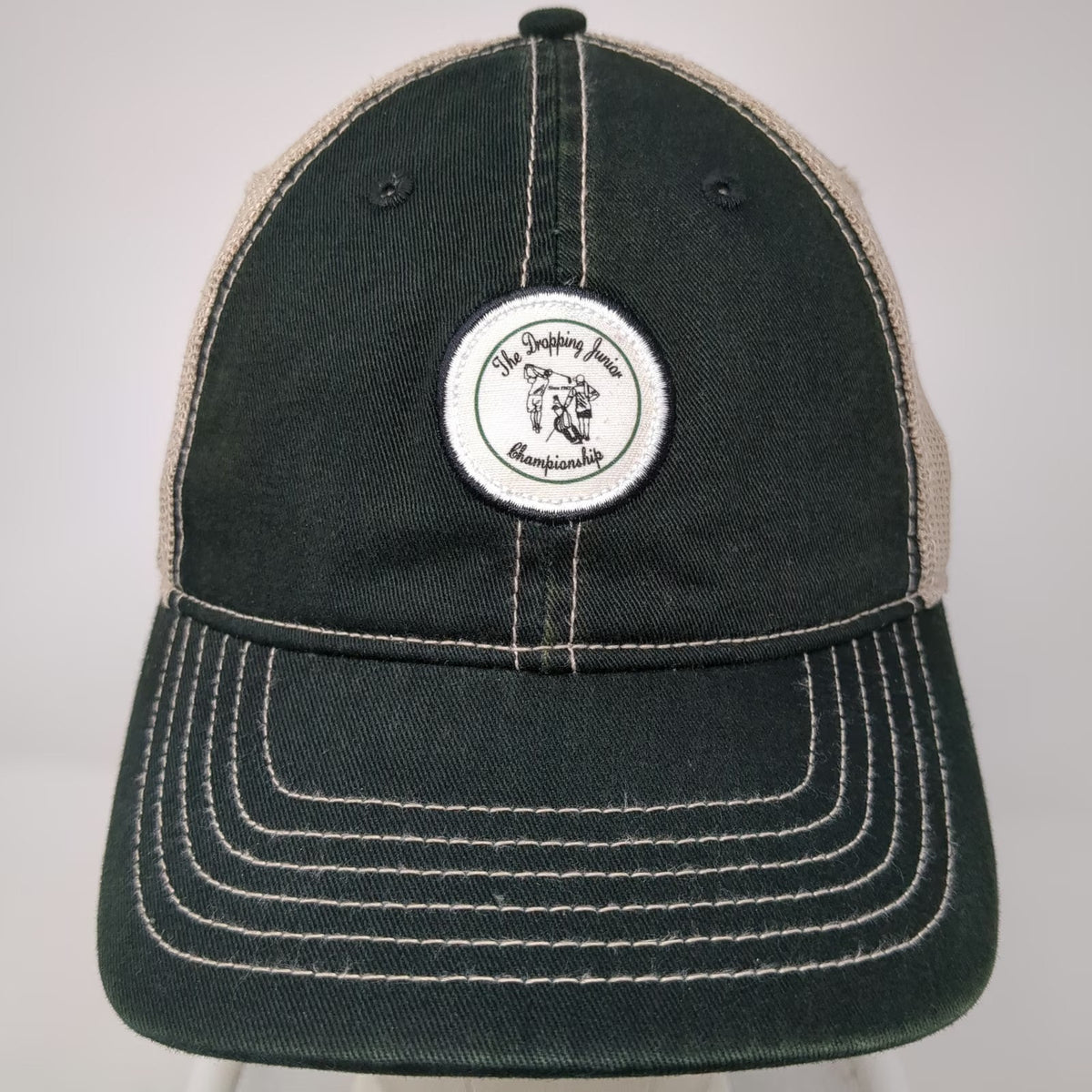 Ahead Trucker Hat Black One Size Dropping Junior Championship Golf Mesh Back