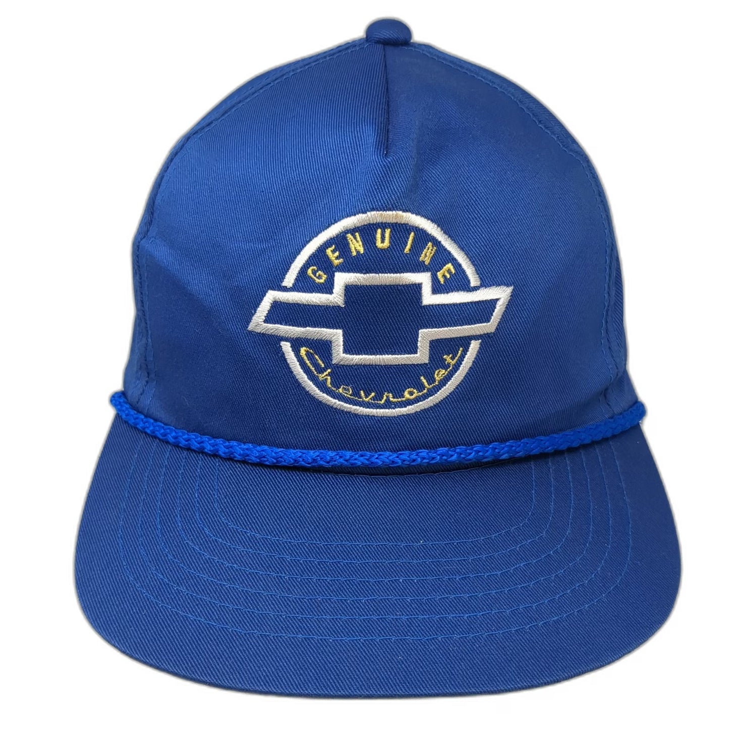 YoungAn Hat Trucker Blue One Size Chevrolet Genuine Logo Rope Snapback Hat