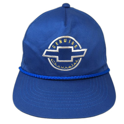 YoungAn Hat Trucker Blue One Size Chevrolet Genuine Logo Rope Snapback Hat