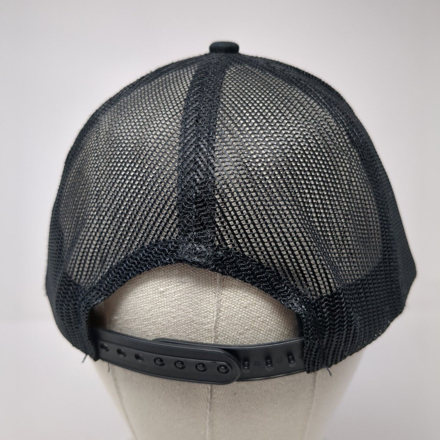 HISPOD Snapback Trucker Hat Black One Size Adjustable Mesh Back Port Authority